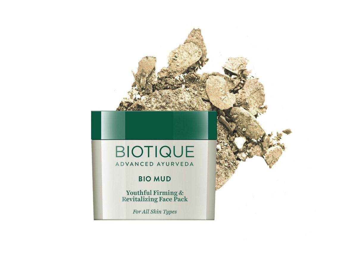 Biotique Bio Milk Protein Whitening & Rejuvenating Face Pack For All Skin Types, 50g & Bio Mud Youthful Firming & Revitalizing Face Pack For All Skin Types, 75g
