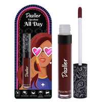 DAZLLER All Day Lipcolour|Moisturizing Kokum Butter|Non-Transfer & Smudge-Proof|8Hr Stay|Matte Liquid Lipstick for Women|Dlc034 Avelana|6G