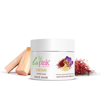 La Pink Ubtan Face Mask with White Haldi & Kesar | Reduces Blemish, Pigmentation, Dark Spot & Tan Removal | 100% Microplastic Free Formula | All Skin Types | 100g