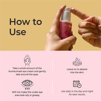 AURAVEDIC Under Eye Cream For Dark Circles For Men Women Kumkumadi Tailam Dark Circles Removal Cream For Women Men 50g Kumkumadi Oil Under Eye Cream For Women Men.