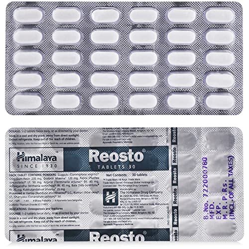 Himalaya Reosto Tablets, Green, 30 Count, Pack of 2