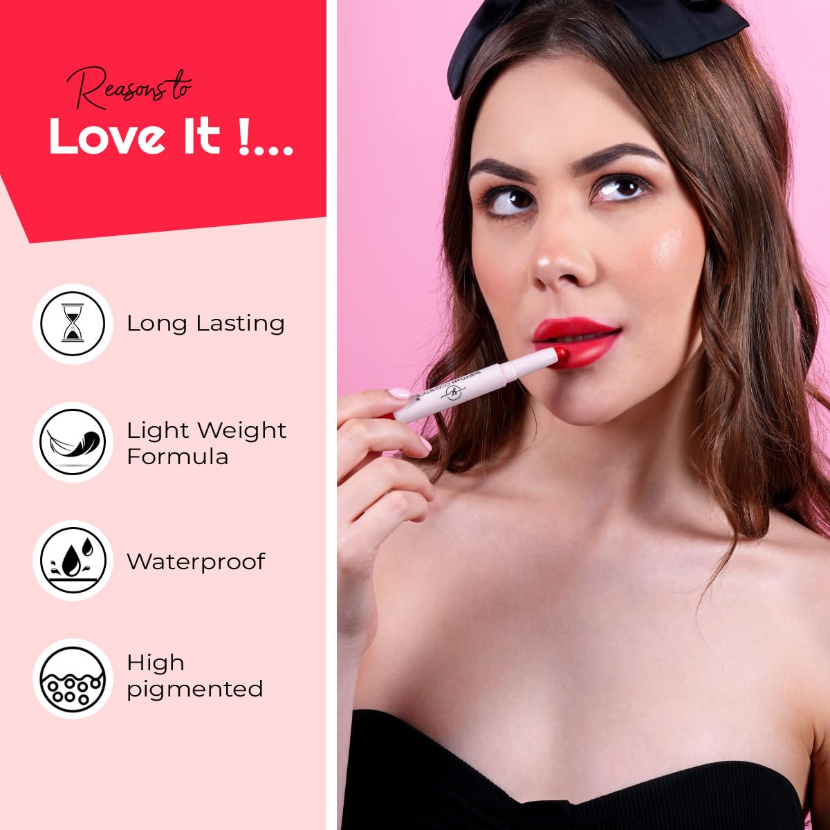 Shryoan 2-in-1 Twin-Tastic Lipstick | Soft Lip| Matte| Crayon | Long Lasting, Waterproof |Highly Pigmented Lipstick | Pack of 1 (Nude)