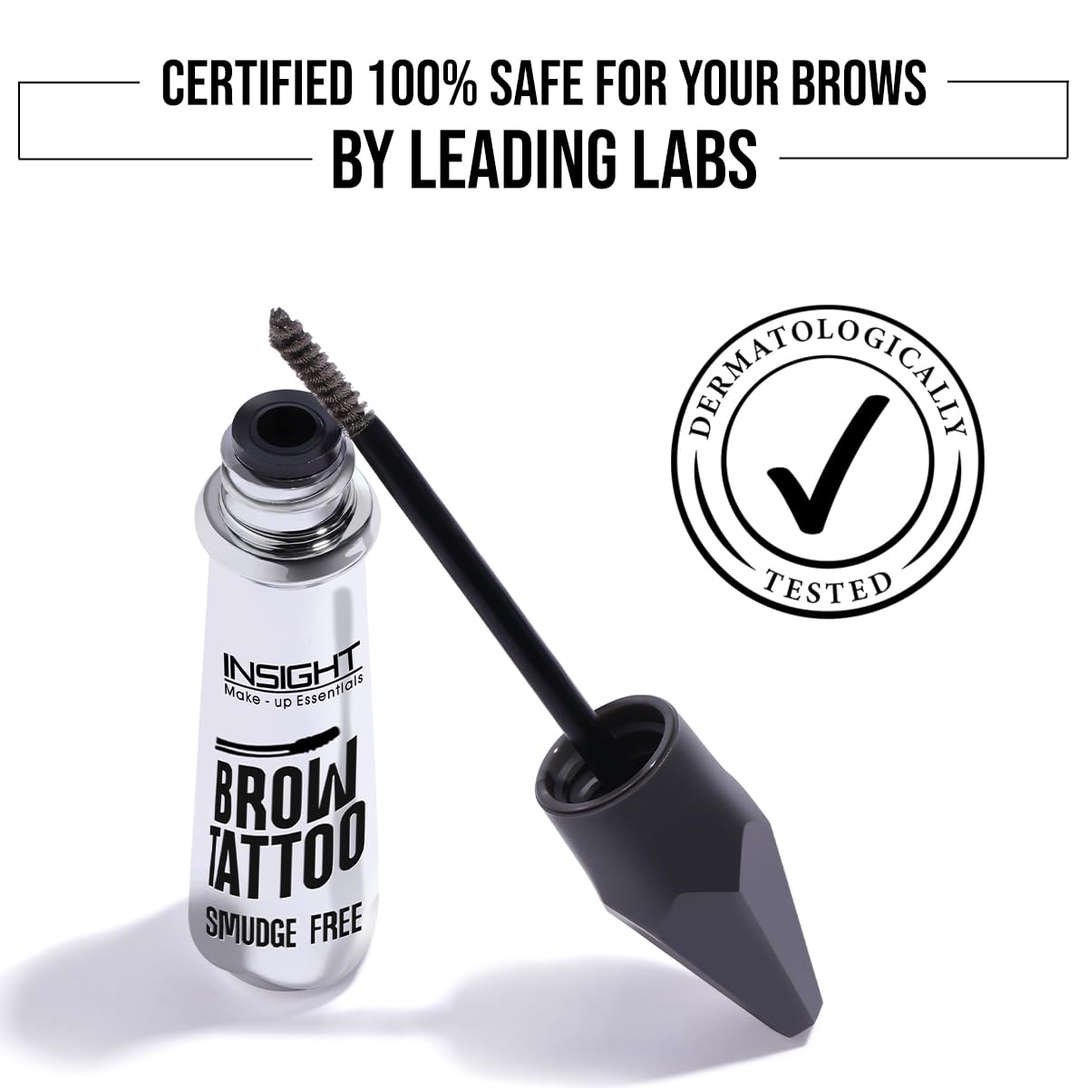 Insight Cosmetics Brow Tattoo | Smudgefree, Fade proof & Waterproof Formula | Sculpts & Defines Eyebrow | 5 g (EB02-Black)
