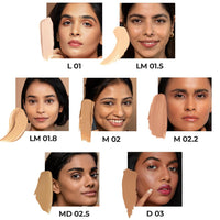 Ruby's Organics Liquid Foundation for Face Makeup - Waterproof, Full Coverage Blendable, Long Lasting, Matte Finish and Poreless, Normal to Oily Skin, Vegan, Paraben and Silicon-Free, Shade M02, 30 ml
