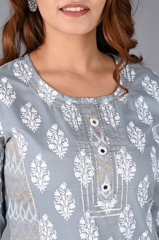 PLUSH COTTON - Cotton Kurta Set for Women | Regular Fit | A-Line | Ethnic Wear | for Women & Girls Cotton
