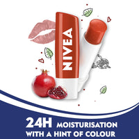 NIVEA Lip Balm, Original Care, 4.8g and NIVEA Lip Balm, Pomegranate Shine, 4.8g