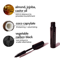 Ruby's Organics Mascara Black - Natural, Non-toxic, Long-lasting, Waterproof, Full-lift, Eye Makeup, Safe and Non-irritating Formula for Sensitive Eyes, Cruelty-Free, Paraben Free - Black, 6.5ml