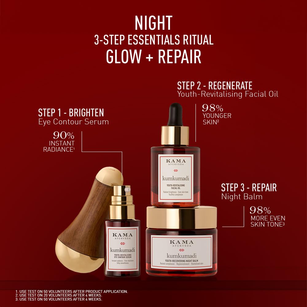 KUMKUMADI YOUTH-ILLUMINATING SILKY SERUM 30 ML | Brightening Face Serum| With Kumkumadi Oil & Hyaluronic Acid