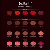 Pilgrim Matte Bullet Lipstick Intense Colour Transferproof & Smudgeproof Mocha Bliss-04