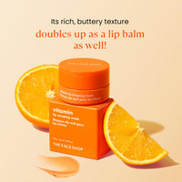 The Face Shop Vitamin C Lip Sleeping Mask (14g) - Smooths & Softens Dry Lips - Hydrating Lip Mask, Lip Balm, Lip Treatment, Lip Moisturizer - Overnight Lip Care for Lush Lips - Korean Skin Care