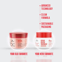 Schwarzkopf Professional Bonacure Peptide Repair Rescue Deep Conditioning Tretment Hair Mask | For Damaged Hair | 200ml