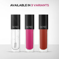 RENEE Hot Lips -Pink Lip Gloss | High-Glossy Shine | Enriched with Vitamin E | Lightweight | Non Sticky | Hydrating Formula | 4.5ml