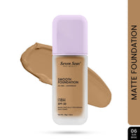 Seven Seas Smooth Foundation | Oil Free | Lightweight | Long Lasting Foundation for Face Makeup | SPF-20 (Sun Beige, 30G)