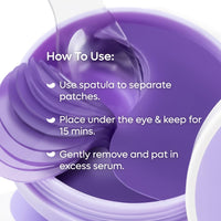 mCaffeine Black Tea Complex™ Anti Ageing Cooling Under Eye Patches with Vegan Collagen Peptide | Boosts Collagen by 80% | Eye Masks for Women and Men | Eye Patch Mask for Instant De-Puffing | 15 Pairs