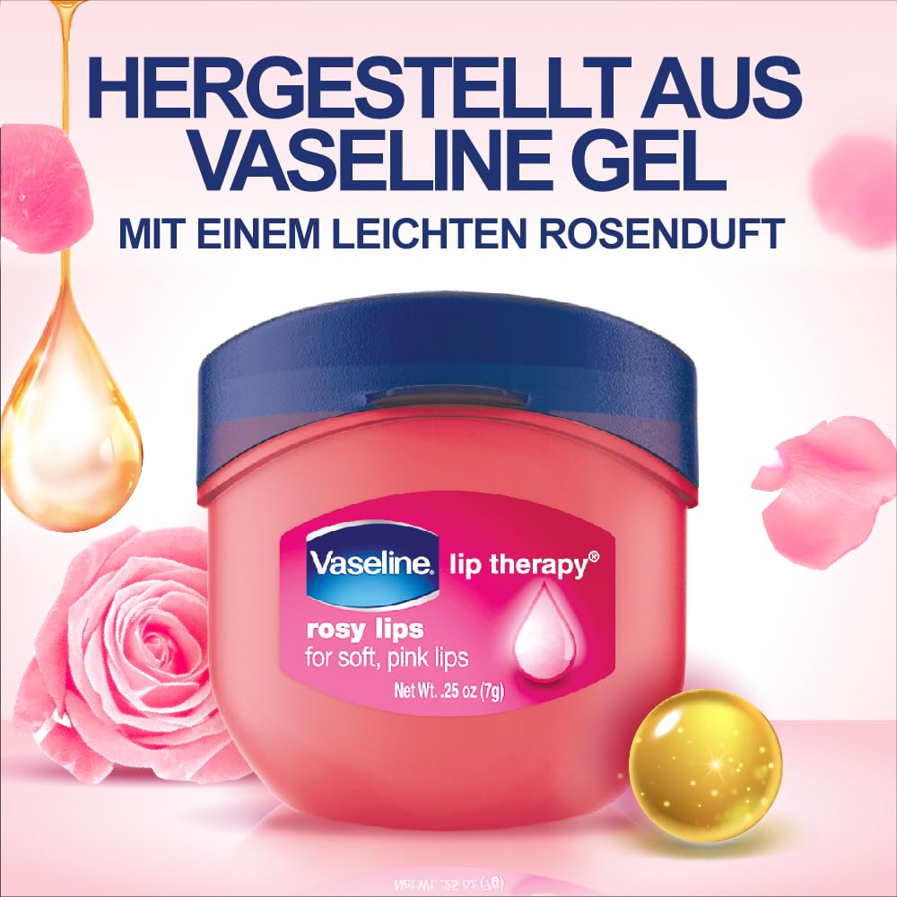 Vaseline Lip Therapy Pink Rosy Lips, 0.25 oz
