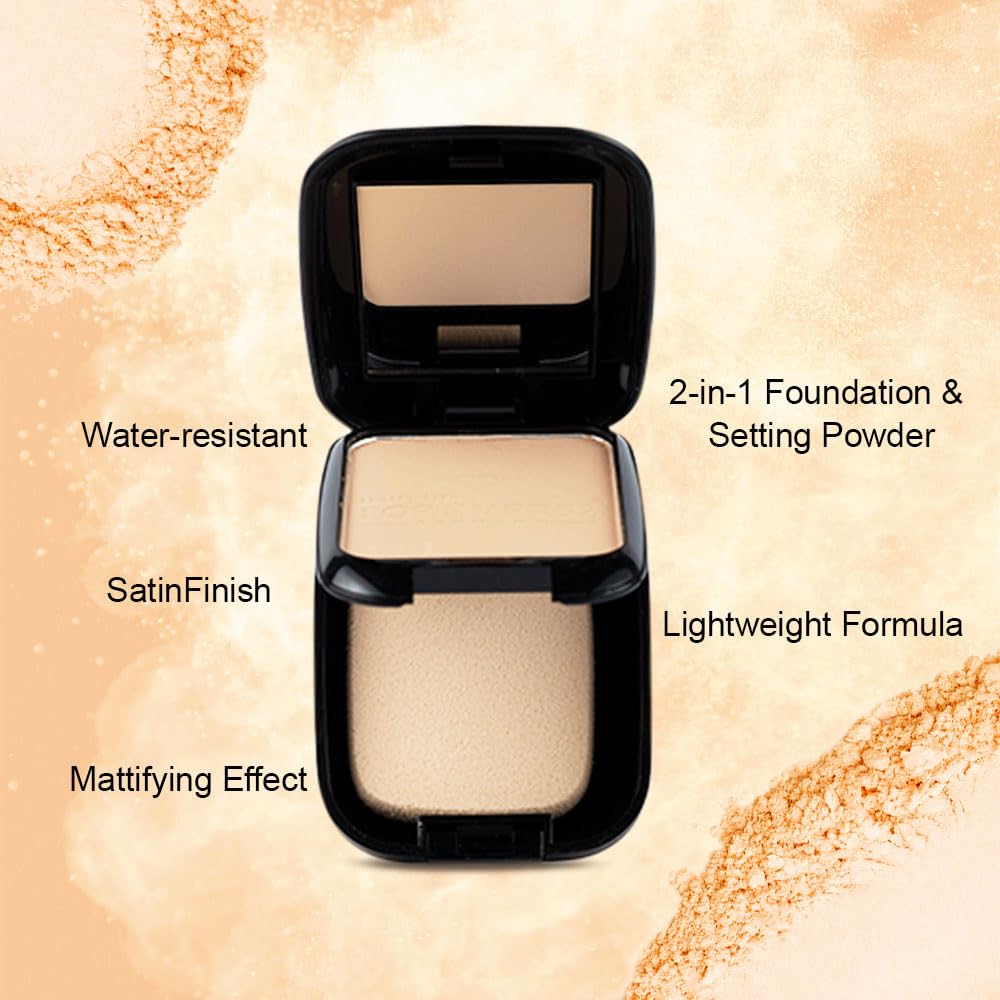 Daily Life Forever52 Dual Wet and Dry Compact + Makeup Setting Powder (Natural-003, 12g) | Matte Finish | Lightweight | Long Lasting | Enriched With Vitamin E | Vegan