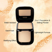 Daily Life Forever52 Dual Wet and Dry Compact + Makeup Setting Powder (Natural-003, 12g) | Matte Finish | Lightweight | Long Lasting | Enriched With Vitamin E | Vegan
