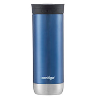 Contigo Huron Vacuum-Insulated Stainless Steel Travel Mug with Leak-Proof Lid, Keeps Drinks Hot or Cold for Hours, Fits Most Cup Holders and Brewers, 20oz 2-Pack, Blue Corn & Acid Wash 20oz 2 Pack