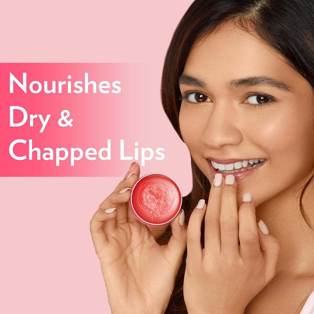 Vaseline Lip Tins Rosy Lips, 17 g | Provides Hydration, Sheer Pink Tint & Glossy Shine (Pack of 2)