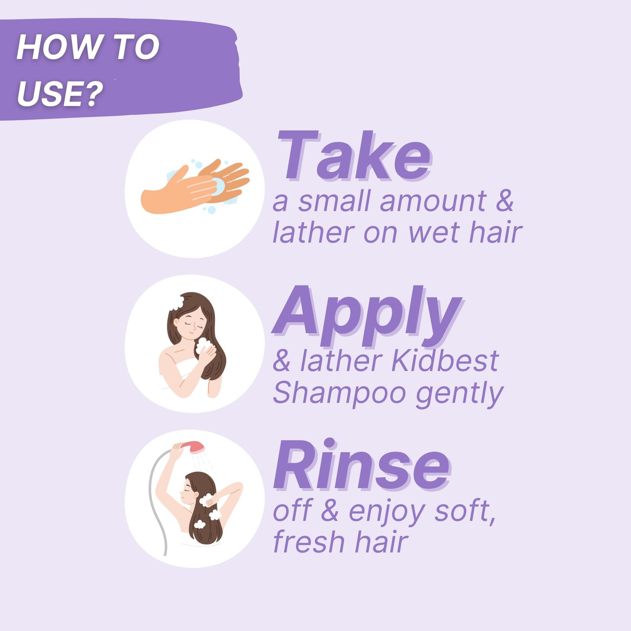 HealthBest Kidbest Hair SHAMPOO for Kids | Extra Nourishing | Dry & Damaged to normal Hair | Tear, Paraben, SLS free | 500ml