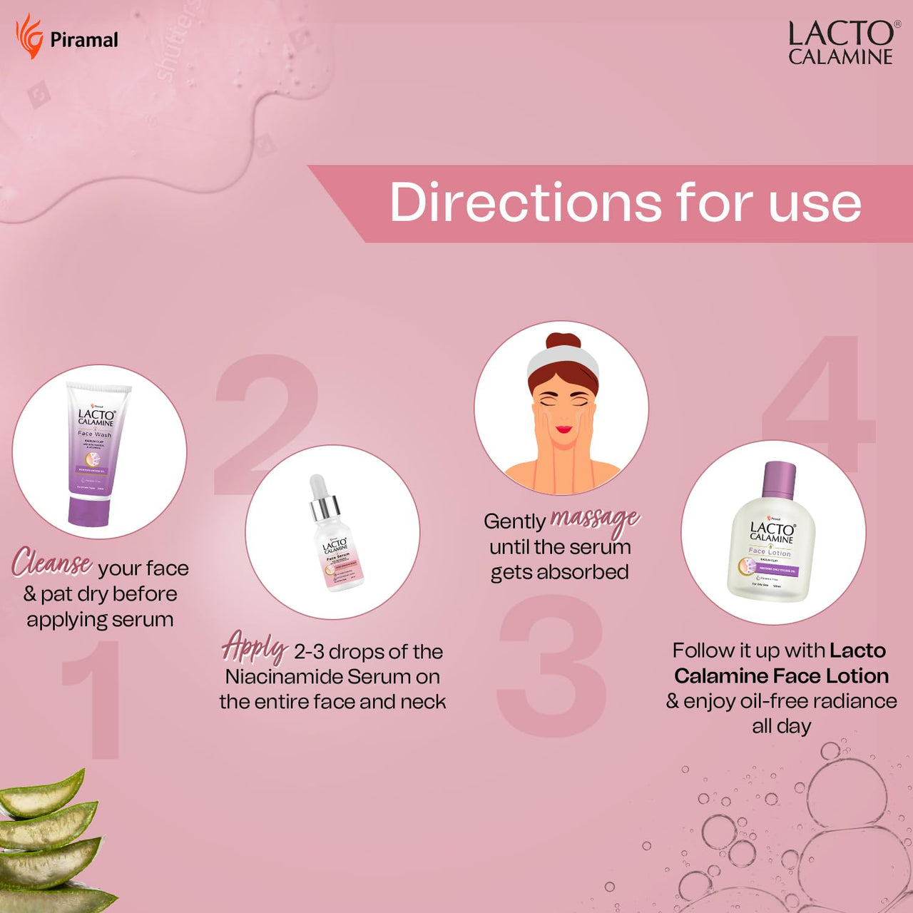 Lacto Calamine 10% Niacinamide Face Serum | 30ml | Pore Minimizing, Acne Marks, Blemishes & Oil Balancing | Face Serum for Women & Men | Reduces Pigmentation | Dermatologically Tested & Fragrance Free