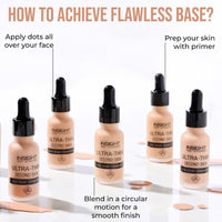 INSIGHT Cosmetics Ultra-Thin Second Skin Long Wear Liquid Matte Foundation For All Skin Types| Waterproof Full Coverage Long Lasting | Light Oil Free Face Makeup|20Ml(FD28-02), Pack Of 1