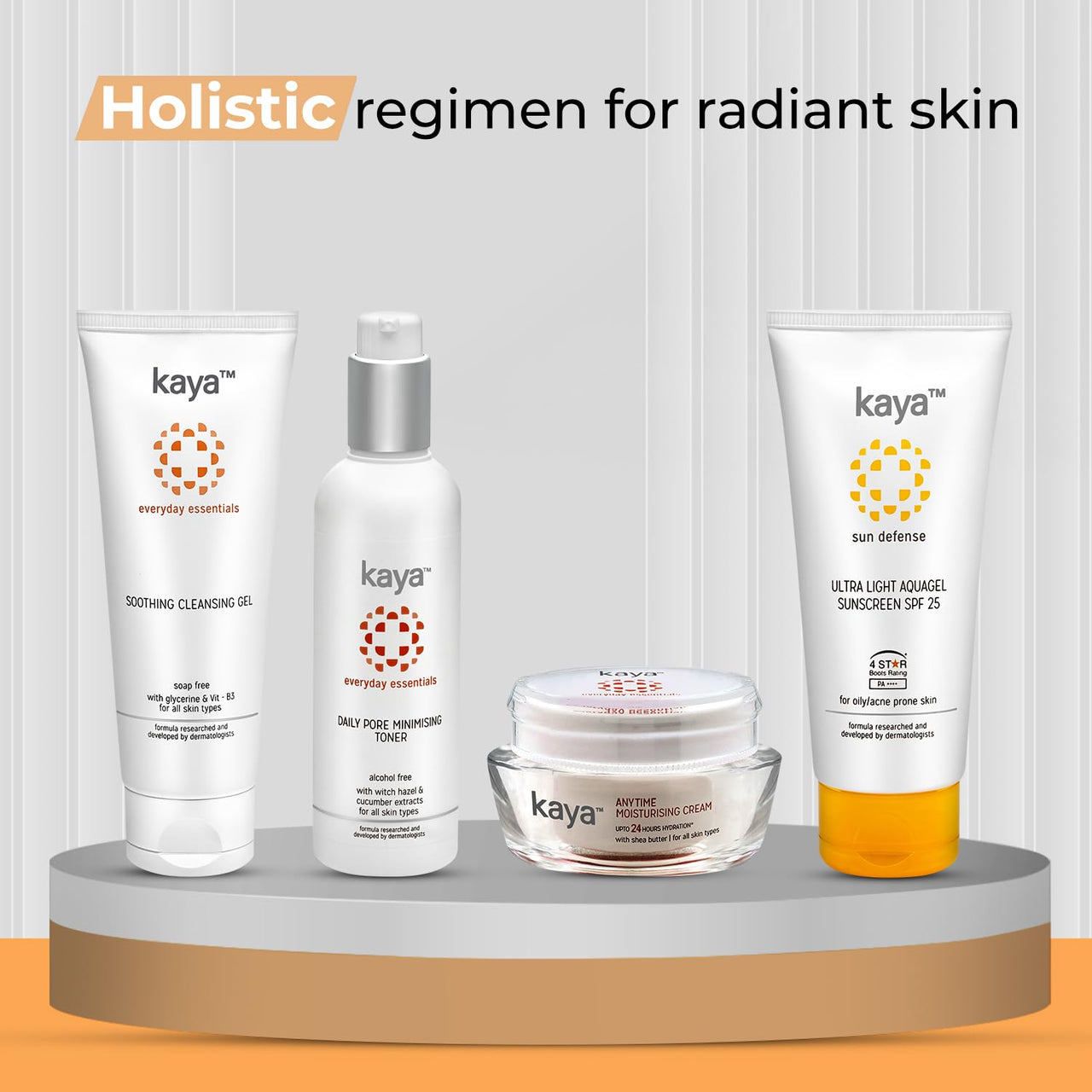 Kaya Clinic Ultra Light Aquagel Sunscreen Gel With SPF25 50ml | Fragrance Free | Non-Greasy | Does Not Clogs Pores | PA++++ | 4 Star Boots Rating | For Oily & Acne Prone Skin