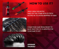 Urbangabru Aqua Hair Wax | Strong Hold Wet look & Shiny finish all day (260 ml) (Pack of 2)