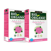 INDUS VALLEY 100% Organic Rose Petal Powder | Rosa indica - 100g*2 =200g