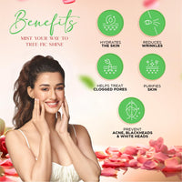 Dabur Gulabari Rose Oil & Tea Tree Face Toner Mist & Rosewater with Salicylic Acid - 100ml | Treats breakouts, blackheads, and whiteheads | Tightens and Refines Pores | Alcohol free