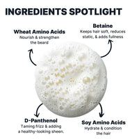 ALL MAN Beard Pro Shampoo & Conditioner, Remove Dirt, Oil, & Product buildup with Deep Hydration with Wheat Amino Acids & Betaine | 100ml