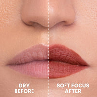 Typsy Beauty Pout Cloud Matte Lip Balm | Blurring Finish, Tinted Lip Balm with Peptides, Ceramides & Vitamin C & E | Rich colour payoff with long-lasting stain I Terracotta -Milk and Cookies 01 | 8g