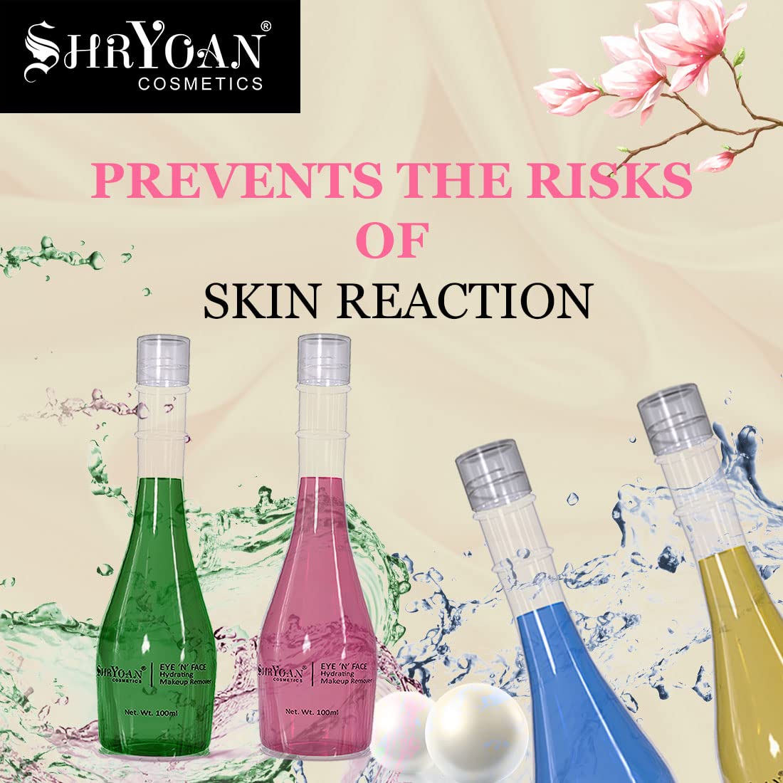 Shryoan Eye N Face Hydrating Makeup Remover| Gel-Based & Removes Impurities with Hydrating Features, Removes Waterproof Makeup Remover (100ml) (Shade 1)