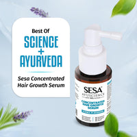 Sesa Ayuscience 3% Redensyl, 4% Anagain, 2% Kerascalp Hair Growth Serum With Rosemary, Bhringraj, Neem For Hair Growth Strengthens Roots Controls Hair Fall - 30ml