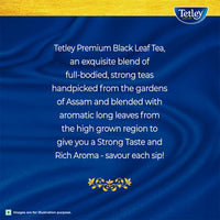 Tetley | Premium Black Leaf Tea | Rich Aroma & Strong Taste with Added Long Leaves | 250gm