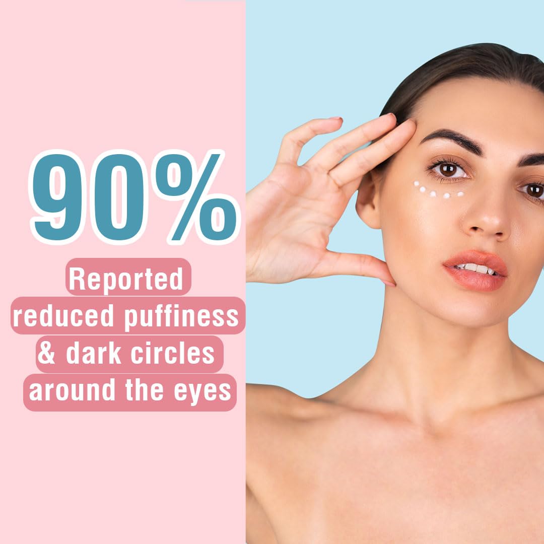 Glamveda Rice & Ceramide Under Eye Cream | Reduces Dark Circles & Puffiness | 15 gm