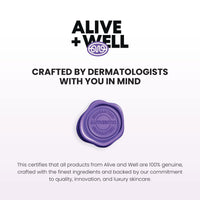 Alive + Well No Baggage Under Eye Cream Gel, with Caffiene and Tripeptides, Crafted By Dermatologists for Dark Circle Removal, Puffiness & Crows Feet with Built-in Cooling Massage Applicator - 15ml