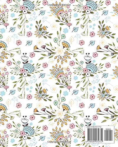 2021-2022 Academic Year Weekly and Monthly Planner: July 2021-June 2022 Planner (8" x 10") - Pretty Modern Pastel Floral Design