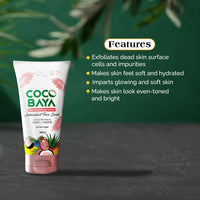 Coco Baya Antioxidant Face Scrub, Enriched With Pomegranate, Blueberry Extracts, Vitamin E & Vitamin B3, Suitable For All Skin Types, 100 Ml