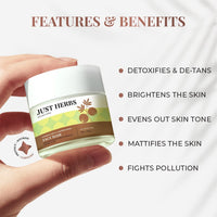 Just herbs Amla Vitamin C Face Serum For Glowing Skin & Brightening- 30ml & Just Herbs Ayurvedic Vitamin C Face Pack & Mask- 50 gm