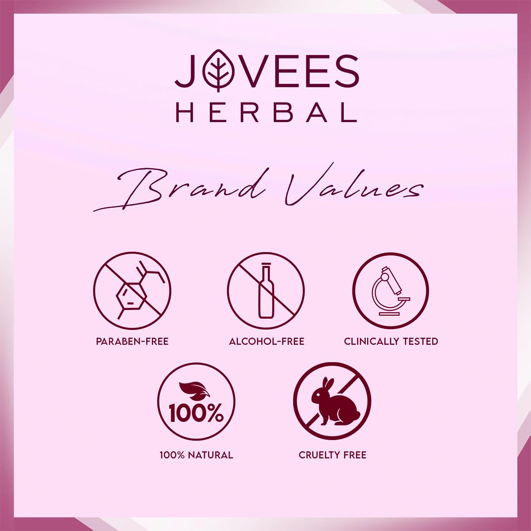 Jovees Herbal Saffron & Bearberry Fairness Face Cream | For Women/Men | Bright, Even Toned and Glowing Skin | UVA/UVB Protection | Paraben and Alcohol Free | 60GM