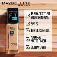 Maybelline New York Liquid Full Coverage Foundation And New York Fit Me Matte Normal To Oily Skin,310 Sun Beige + Poreless Primer, Pack Of 1