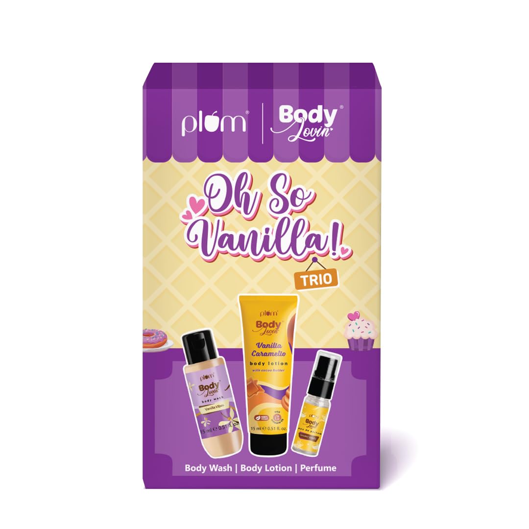 Plum BodyLovin' Oh So Vanilla! Trio | Body Wash | Body Lotion | EDP