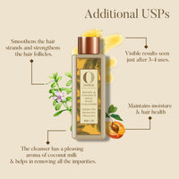 Ohria Ayurveda Honey & Coconut Milk Hair Cleanser | Free from Sulfates, Parabens & Silicones | Ayurvedic Ingredients | Hydrates & Revitalizes Dry, Damaged Hair | For All Hair Types | 50ml