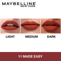 Maybelline New York Sensational Liquid Matte Lipstick 11, Made Easy + FREE Red Serenade Lipstick