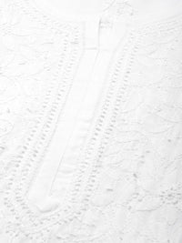 Ada Hand Embroidered Lucknowi Chikankari Cotton Kurta Kurti for Women A411165