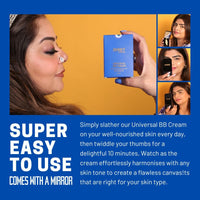 Nourr BB Cream in Universal Shade | All-in-One Coverage with Natural Radiant Finish | Sheer to Medium Buildable Coverage | Skin-Nourishing & Hydrating Formula | SPF15