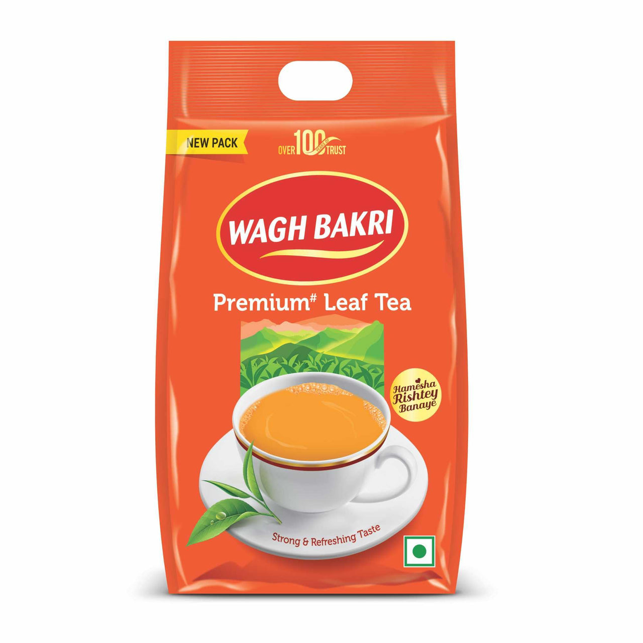 Wagh Bakri Premium Leaf Tea Pack, 1Kg, Assam