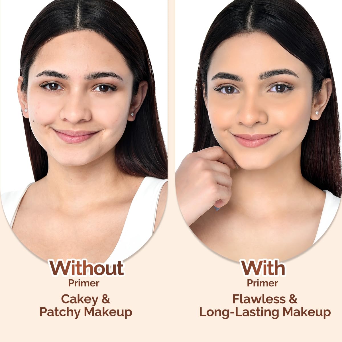 Mamaearth Glow Pore Blurring Primer with Vitamin C & Turmeric - 25 g| Enhances Skin’s Glow | Blurs Pores | Helps Makeup Last Long | Lightweight & Non-Greasy