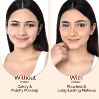 Mamaearth Glow Pore Blurring Primer with Vitamin C & Turmeric - 25 g| Enhances Skin’s Glow | Blurs Pores | Helps Makeup Last Long | Lightweight & Non-Greasy